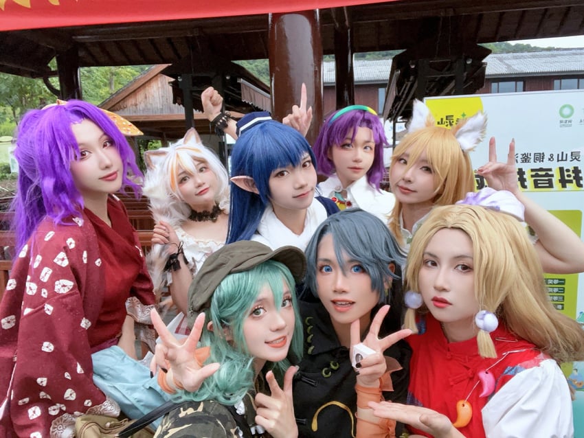 kudamaki tsukasa, goutokuji mike, iizunamaru megumu, himemushi momoyo, tenkyuu chimata, and 2 more (touhou and 1 more) by ysu2211