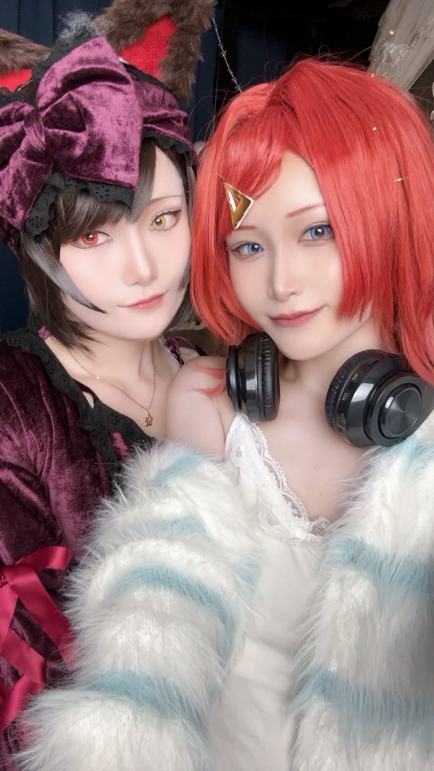 ange katrina and inui toko (nijisanji) by cos_nty and na_maru