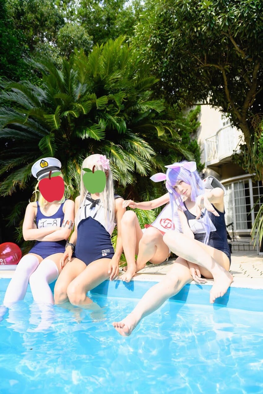 maru-yu, i-19, ro-500, and i-8 (kantai collection) by esucos, ko_keshi_girl, litonagi_(photographer), mizuna, and tochi_pikonome