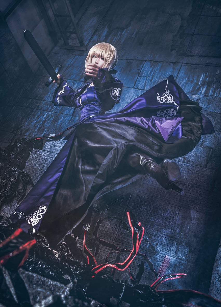 artoria pendragon and saber alter (fate and 2 more) by noshinoxxx