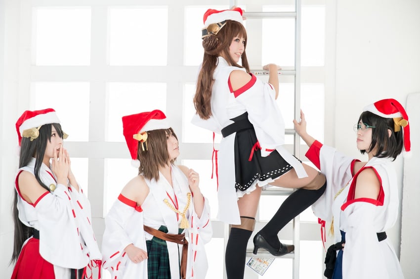 kongou, haruna, kirishima, and hiei (kantai collection) by girasol6971, imotiro, litonagi_(photographer), marie_morinaga3, and suzuharuna