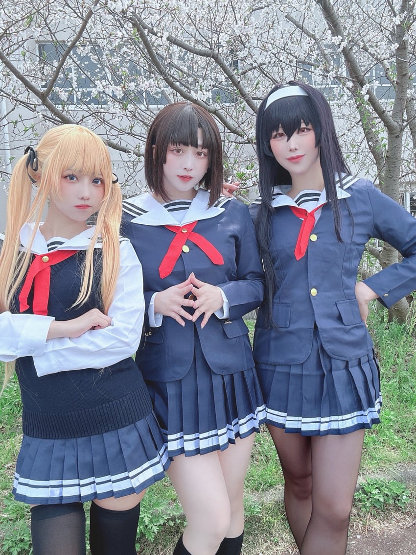 sawamura spencer eriri, katou megumi, and kasumigaoka utaha (saenai heroine no sodatekata) by kayachanw1, ymnnkn_okura, and yukaaaaa0