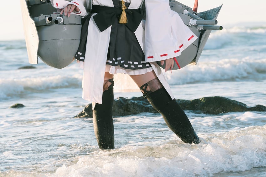 kongou and kongou kai ni (kantai collection) by girasol6971 and litonagi_(photographer)