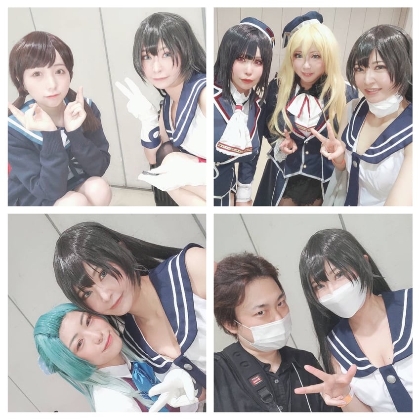 takao, shirayuki, atago, agano, and suzunami (kantai collection) by ko_keshi_girl, litonagi_(photographer), and tunatanaka