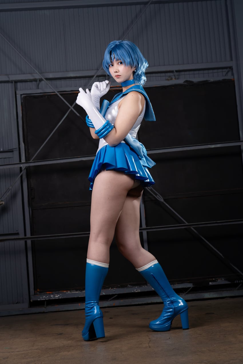 sailor mercury and mizuno ami (bishoujo senshi sailor moon) by toyo-sama