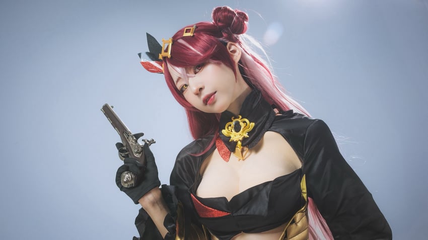 houshou marine (hololive and 1 more) by echo_11