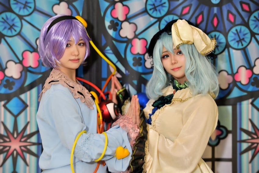 komeiji koishi and komeiji satori (touhou) by rinren39yami and vb_r0l