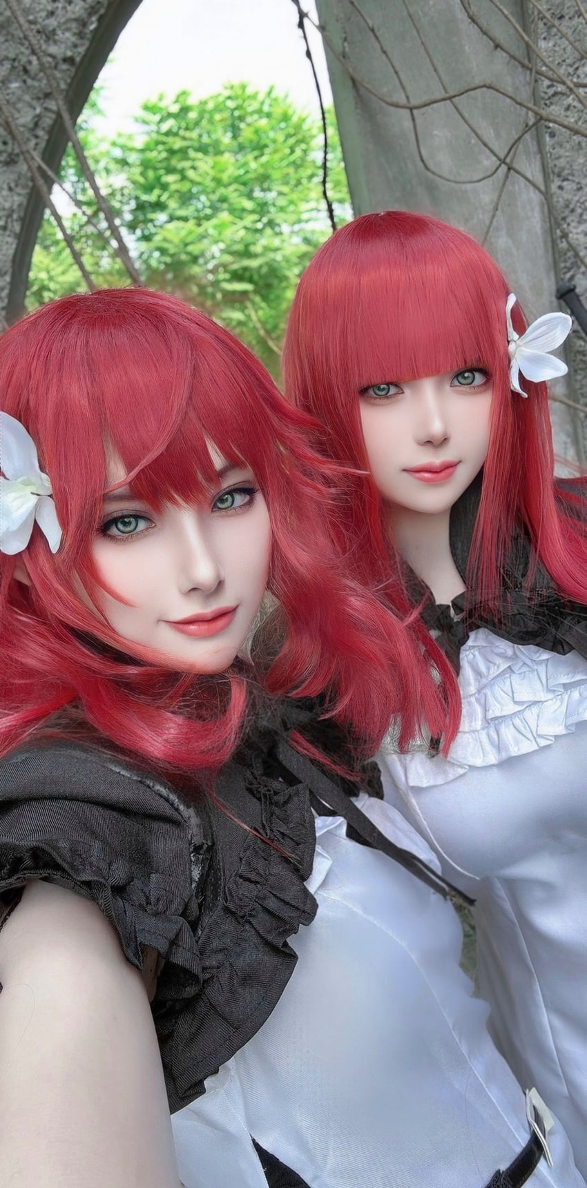 popola and devola (nier and 1 more) by puutin_cos and tyytyytyyyy