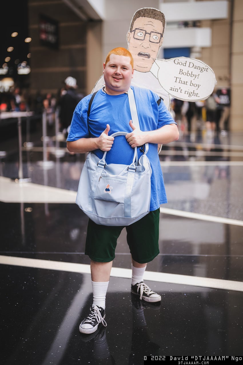 hank hill and bobby hill (king of the hill) by danny_d_cosplay