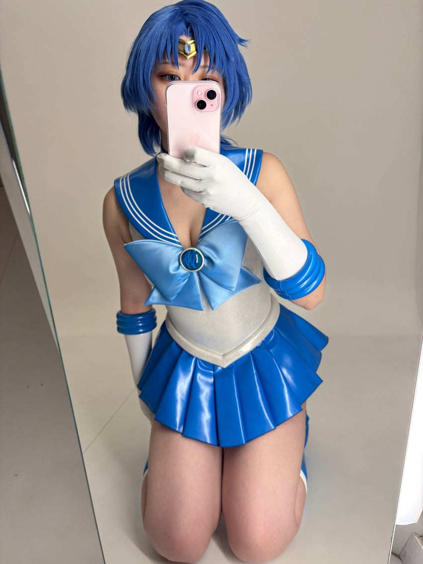 sailor mercury and mizuno ami (bishoujo senshi sailor moon) by toyo-sama