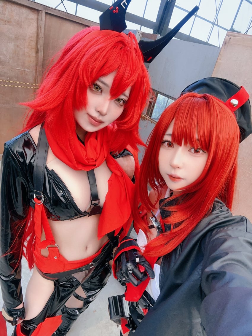 rapi and red hood (goddess of victory: nikke) by echo_11 and yinghua_04