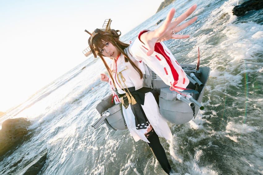 kongou and kongou kai ni (kantai collection) by girasol6971 and litonagi_(photographer)