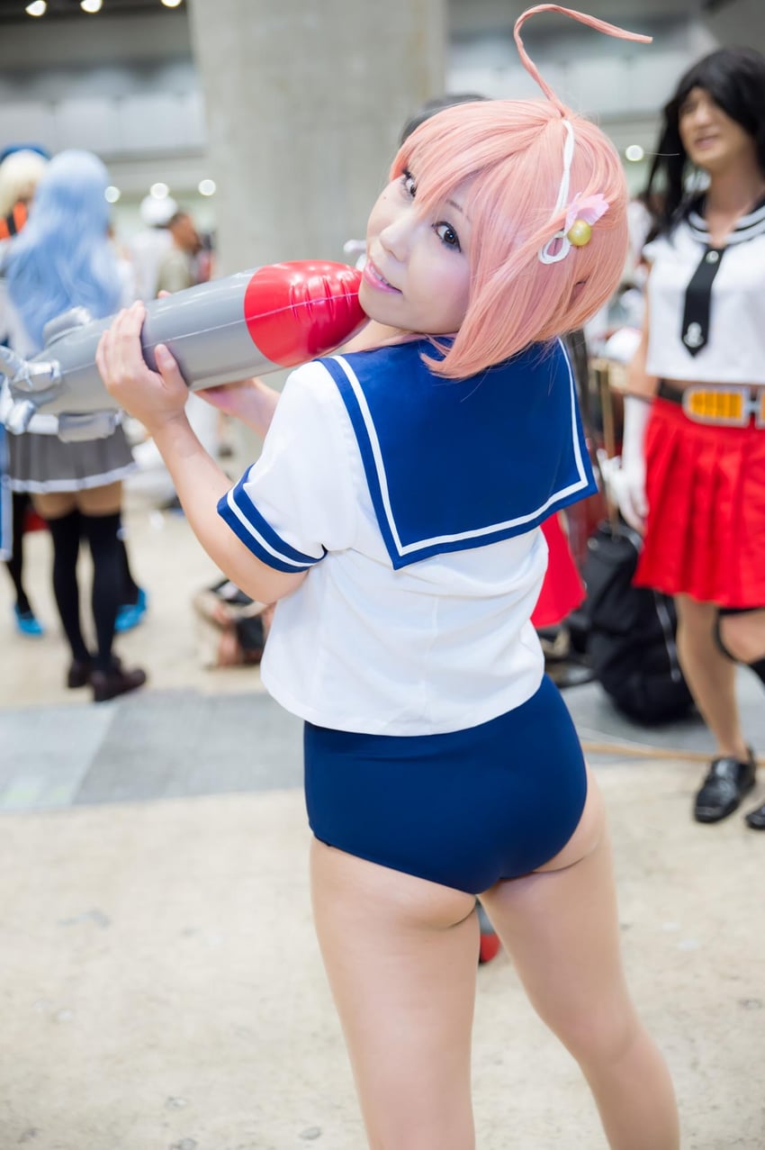 i-58, agano, hibiki, and verniy (kantai collection) by litonagi_(photographer) and shiba_(cosplayer)