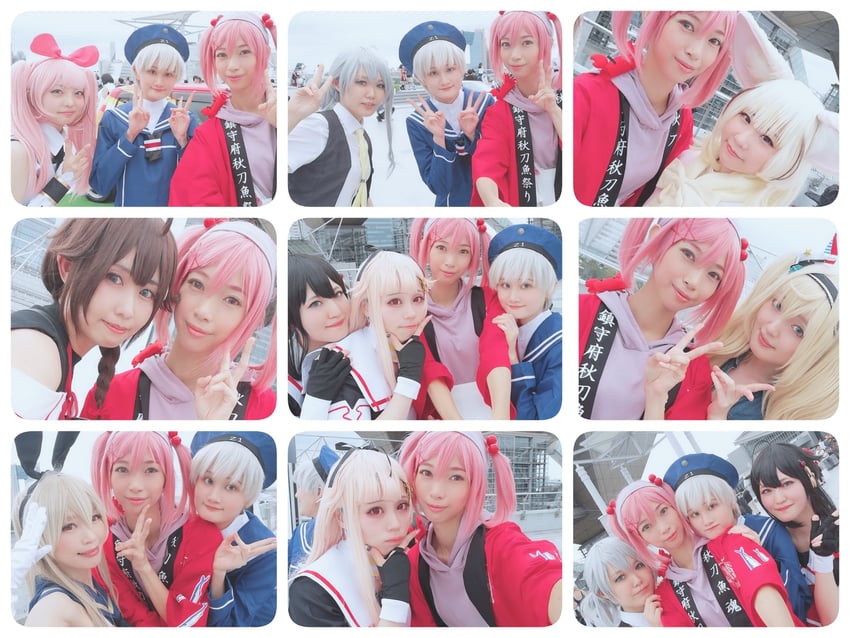 shigure, shigure kai ni, yuudachi, shimakaze, yuudachi kai ni, and 3 more by 34_hkxtc, maidurukei, momonoex, riko_(31562469), shirousagi_(sh1r0usagi0620), su8, tohko, and yuma_nia