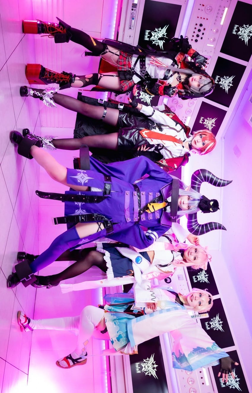 sakamata chloe, la+ darknesss, kazama iroha, hakui koyori, takane lui, and 1 more (hololive) by amari_nemu, hayama_ryogo_(photographer), hikachosu, hinata_(xxxuxx_oxxo), imai_yuki, and naruse_pupu