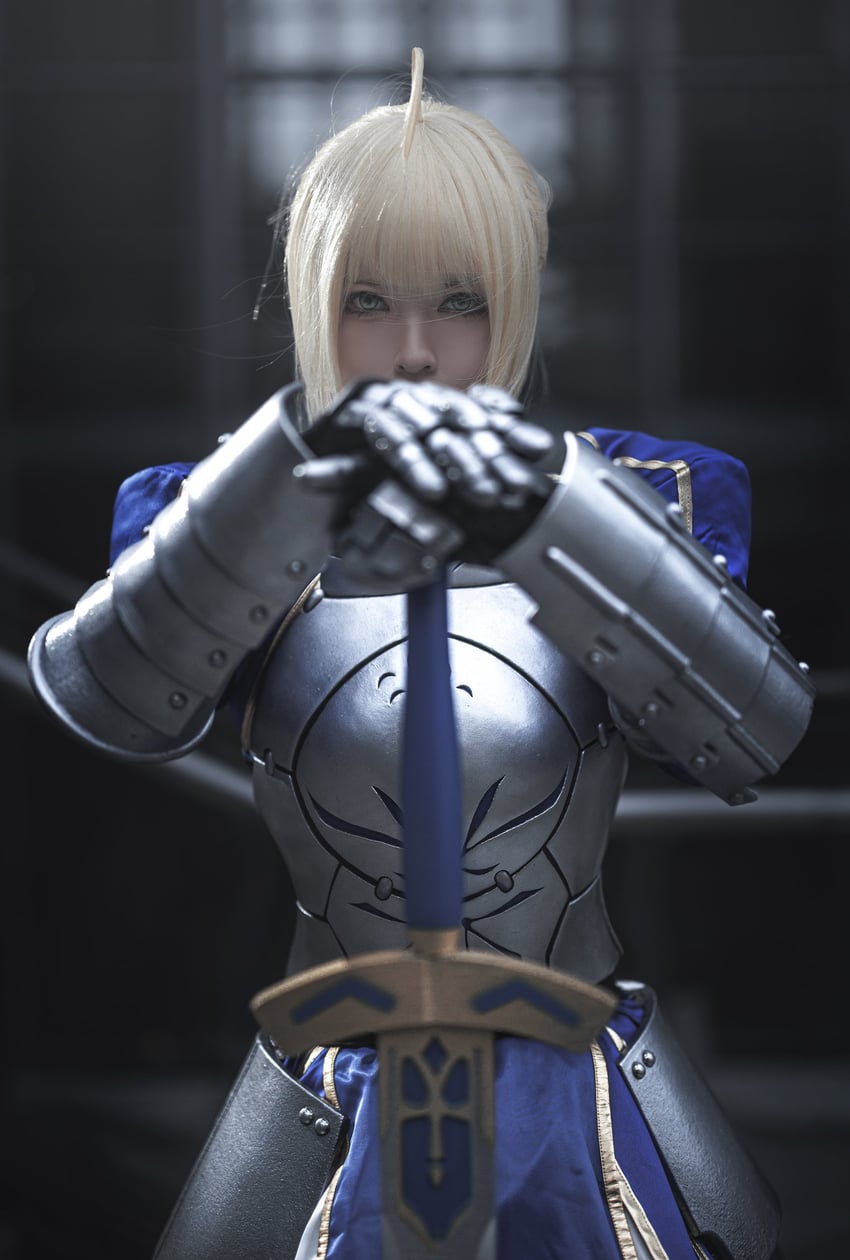 artoria pendragon and saber (fate and 1 more) by banbanko