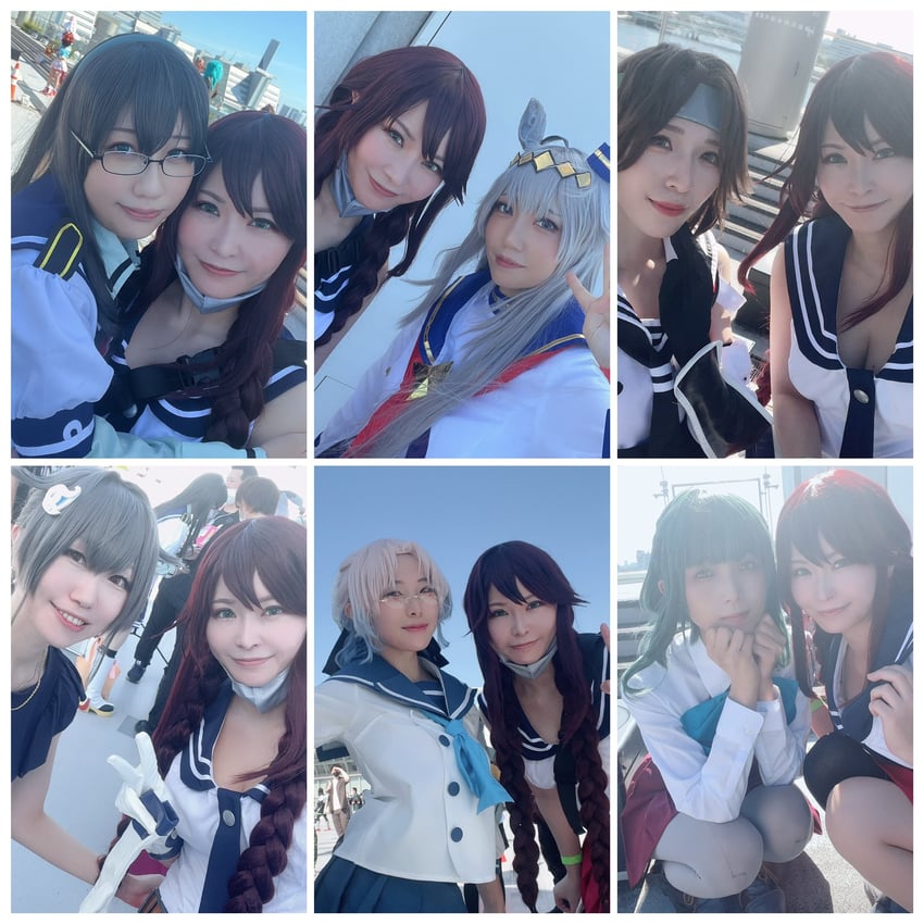 noshiro, ooyodo, takanami, oguri cap, jintsuu kai ni, and 3 more (kantai collection and 1 more) by tunatanaka