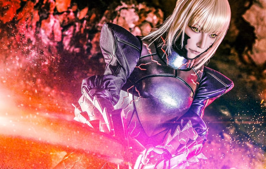 artoria pendragon and saber alter (fate and 2 more) by noshinoxxx