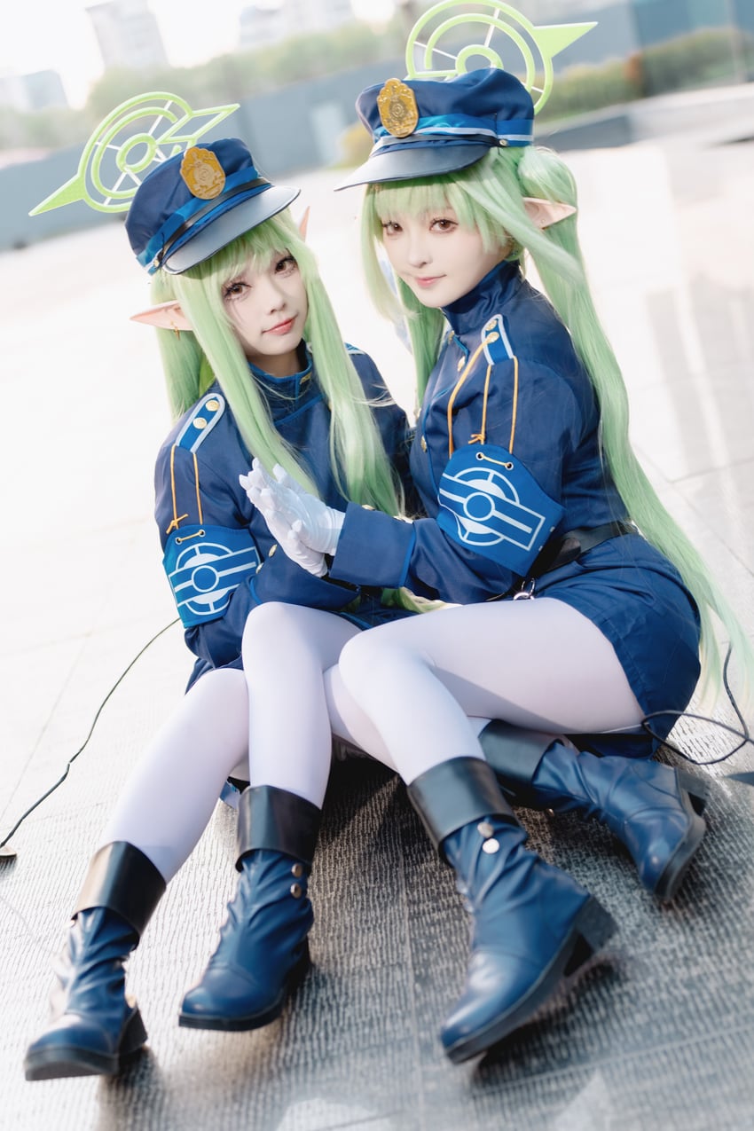 hikari and nozomi (blue archive) by jiangjiangjiangjun and usagi_rr