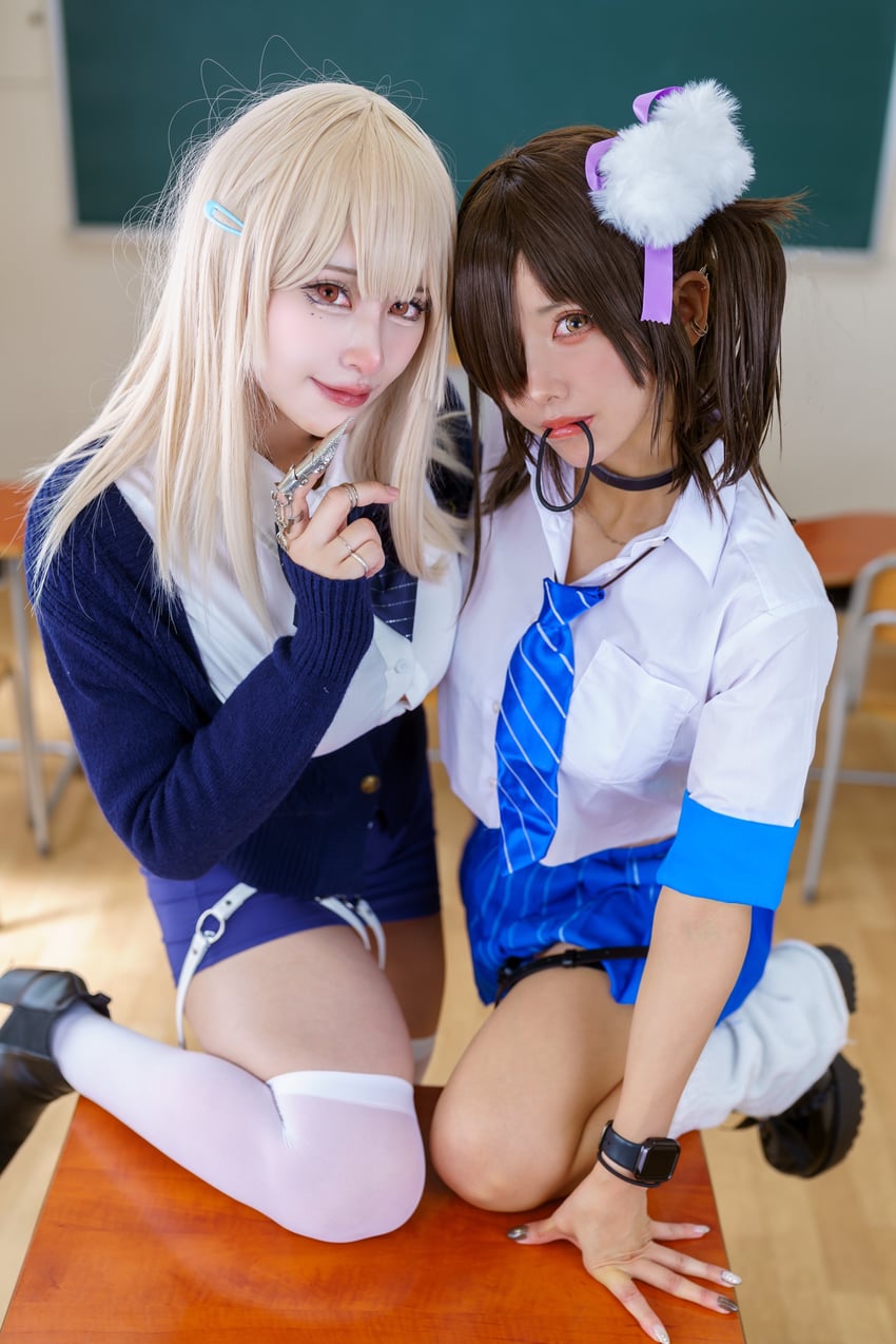 tia and naga (goddess of victory: nikke) by chasu and nek_n_mmm