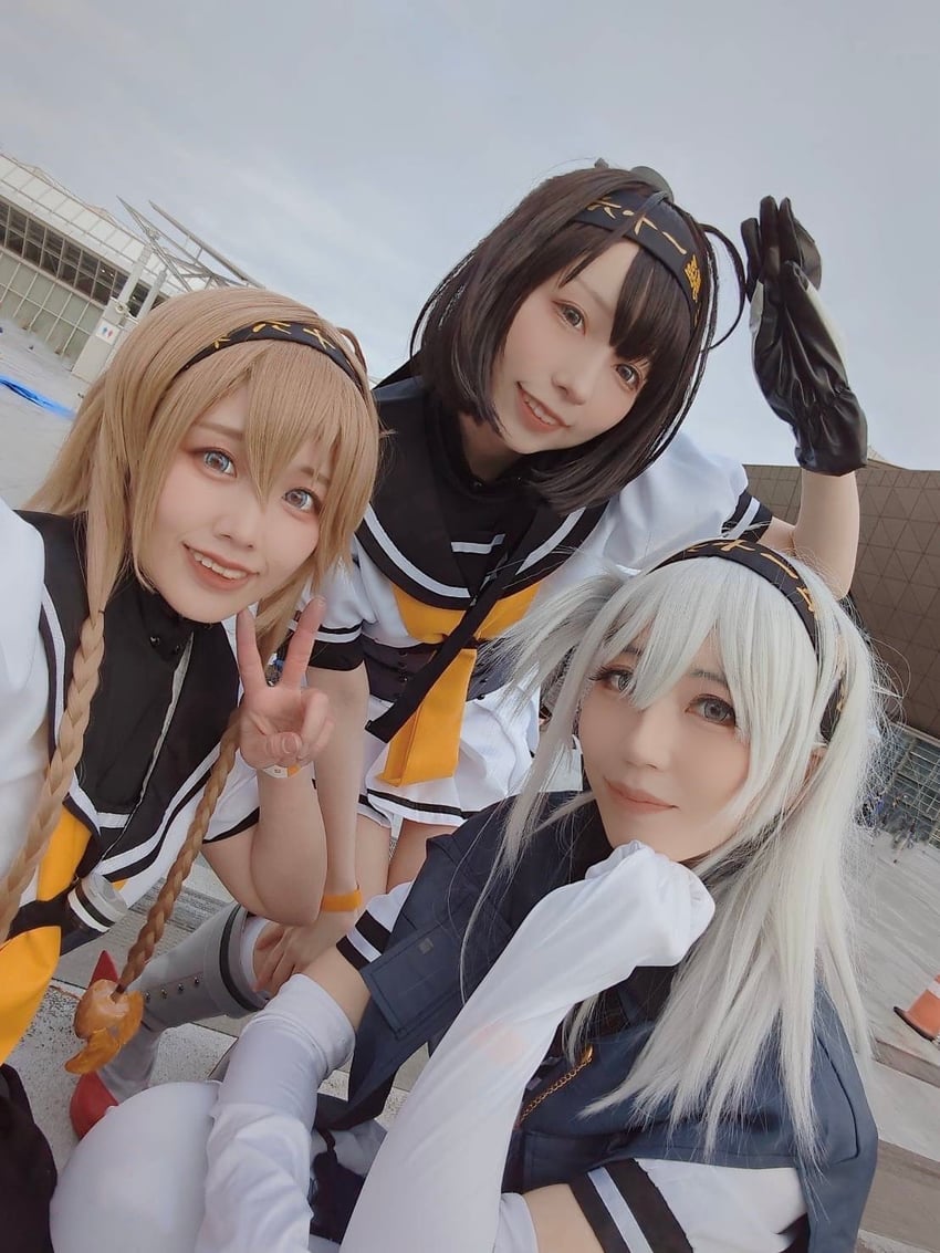 akizuki, suzutsuki, and teruzuki (kantai collection) by ko_keshi_girl, nepinepikanepi, and seitenhekirk_02