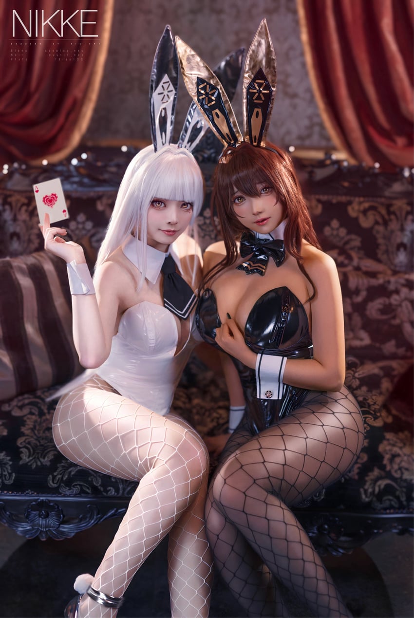 blanc and noir (goddess of victory: nikke) by cosplay_neu and puutin_cos