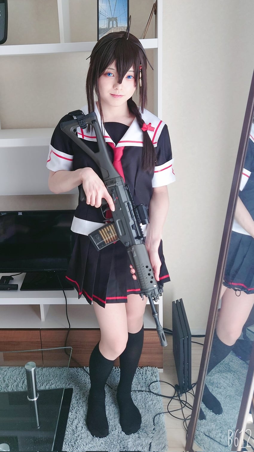 shigure and shigure kai ni (kantai collection) by shiratama_(matcos_feli_)