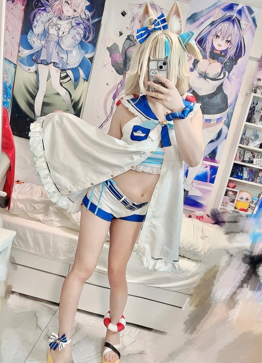 sameko saba (indie virtual youtuber) by cat_shark_1127