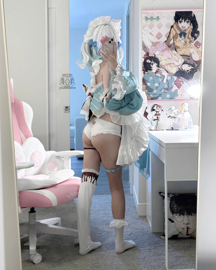 tokisaki kurumi and mint fantome (indie virtual youtuber and 1 more) by enwyu