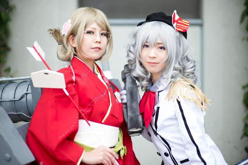 katori and kashima (kantai collection) by girasol6971, litonagi_(photographer), and marie_morinaga3