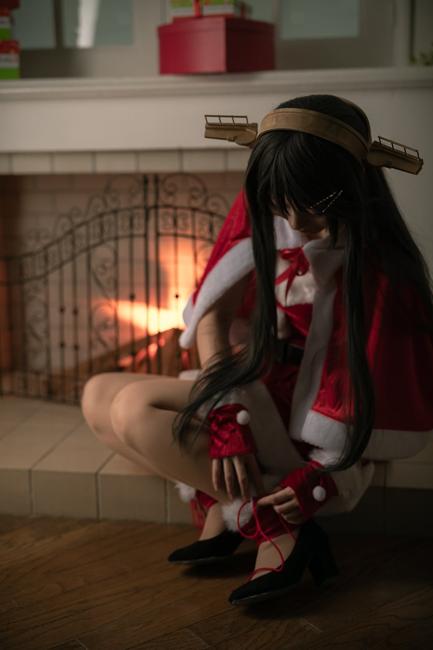 haruna (kantai collection and 1 more) by litonagi_(photographer) and marie_morinaga3