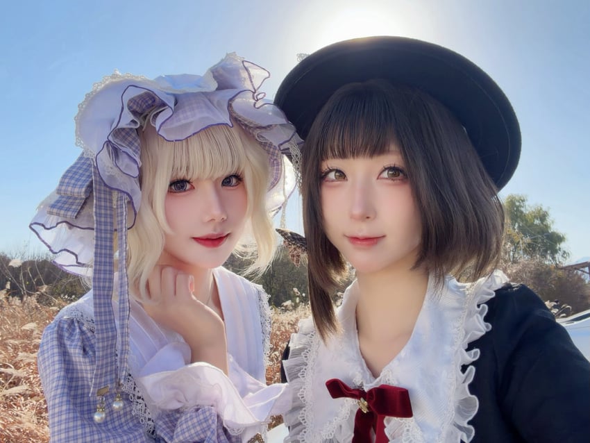 usami renko and maribel hearn (touhou) by sinkai_cos
