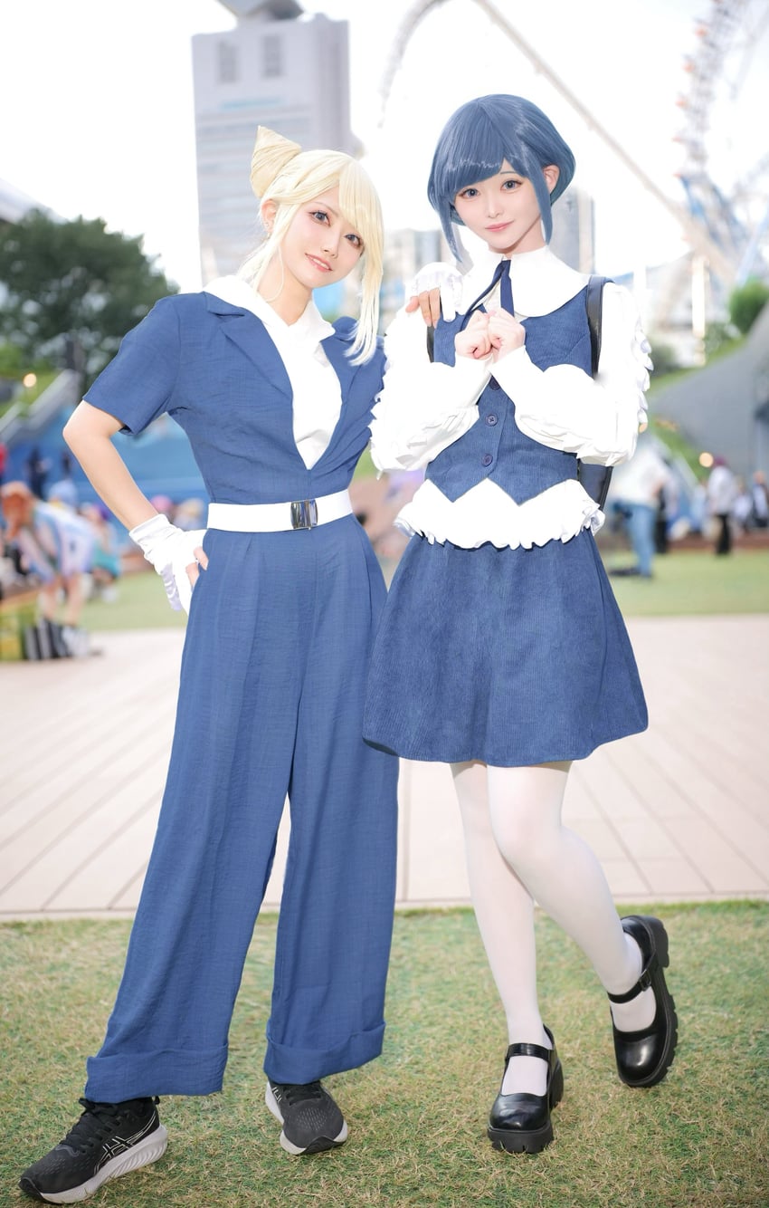 jasmine and fukurai azami (toshi densetsu kaitai center) by fujisaki_kanon_(kanonfujisaki) and nanase_ruri_(cosrurichan)