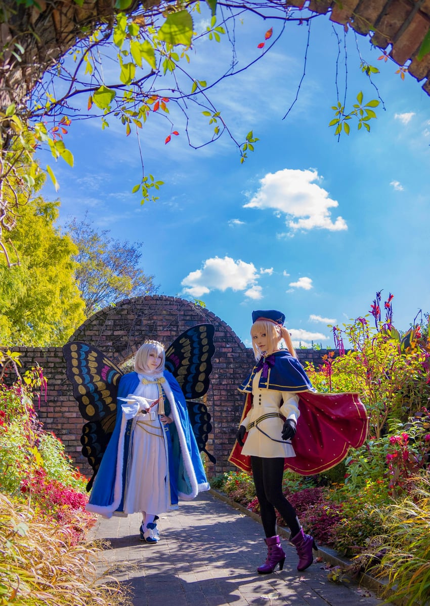 artoria pendragon, artoria caster, and oberon (fate and 1 more) by noshinoxxx and yakiyakou