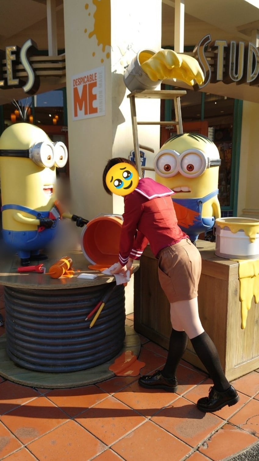 mogami and minion (kantai collection and 1 more) by shiratama_(matcos_feli_)