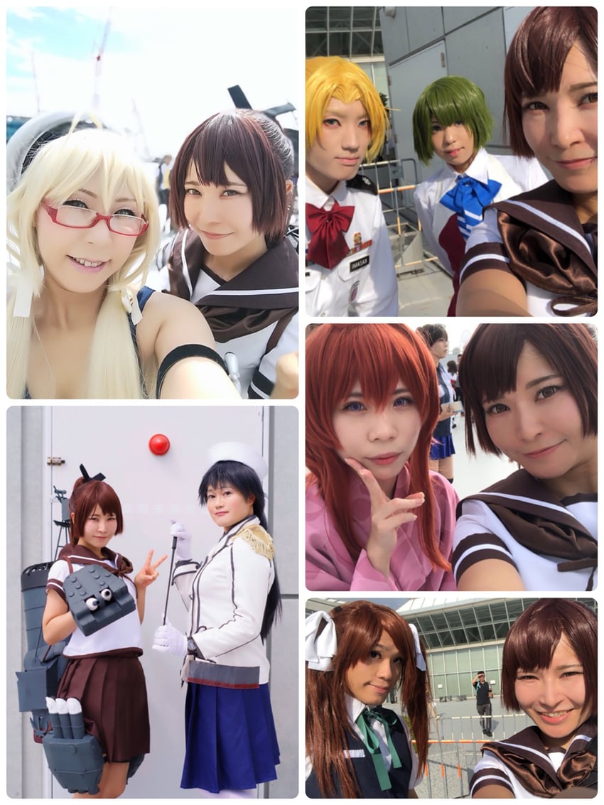 shikinami, i-8, takanami, kagerou, admiral, and 1 more (kantai collection) by 116teruduki, gindamaaruto, girasol6971, lee_huanglong, limeloverally, litonagi_(photographer), shiba_(cosplayer), tunatanaka, uta3aomiya, and yukipico