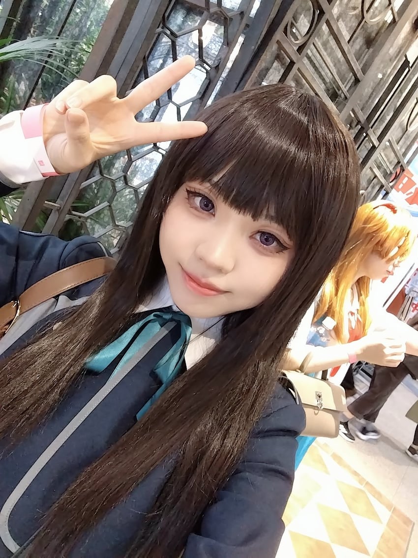 inoue takina and souryuu asuka langley (lycoris recoil) by saki_miyo