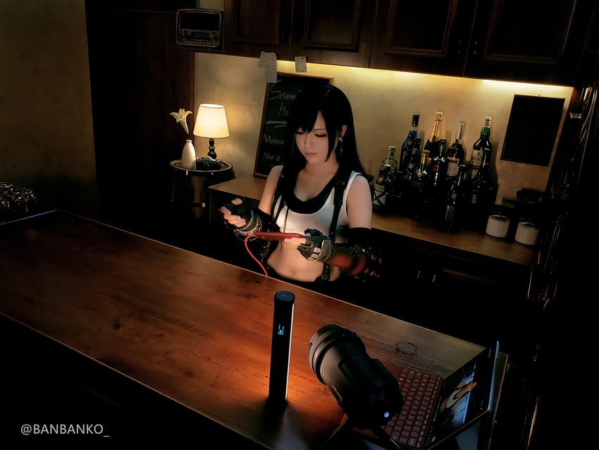 tifa lockhart (final fantasy and 2 more) by banbanko