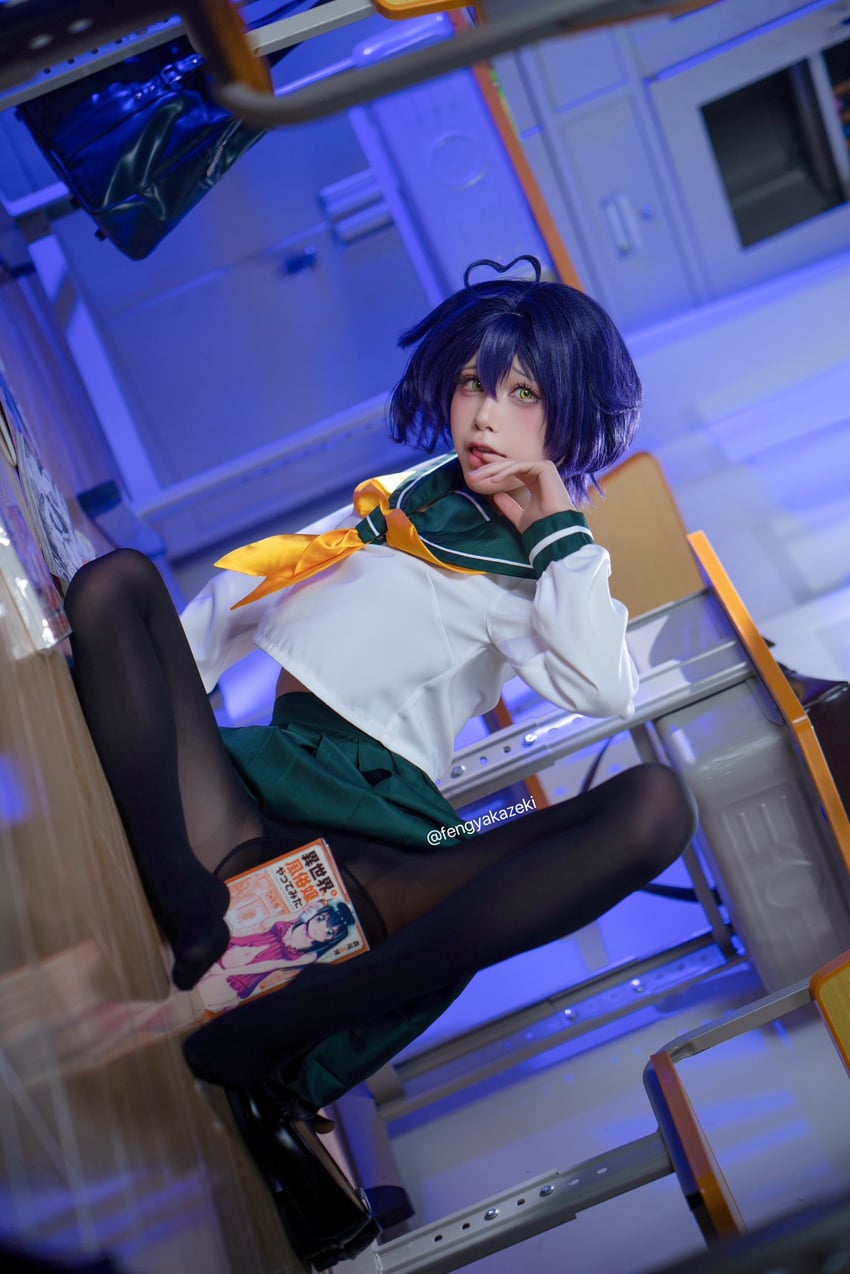 hiiragi utena (mahou shoujo ni akogarete) by aqua28551264 and fengyakazeki_(photographer)