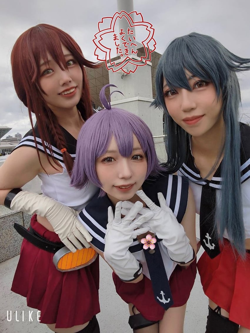 noshiro, yahagi, and sakawa (kantai collection) by ko_keshi_girl, nepinepikanepi, and seitenhekirk_02