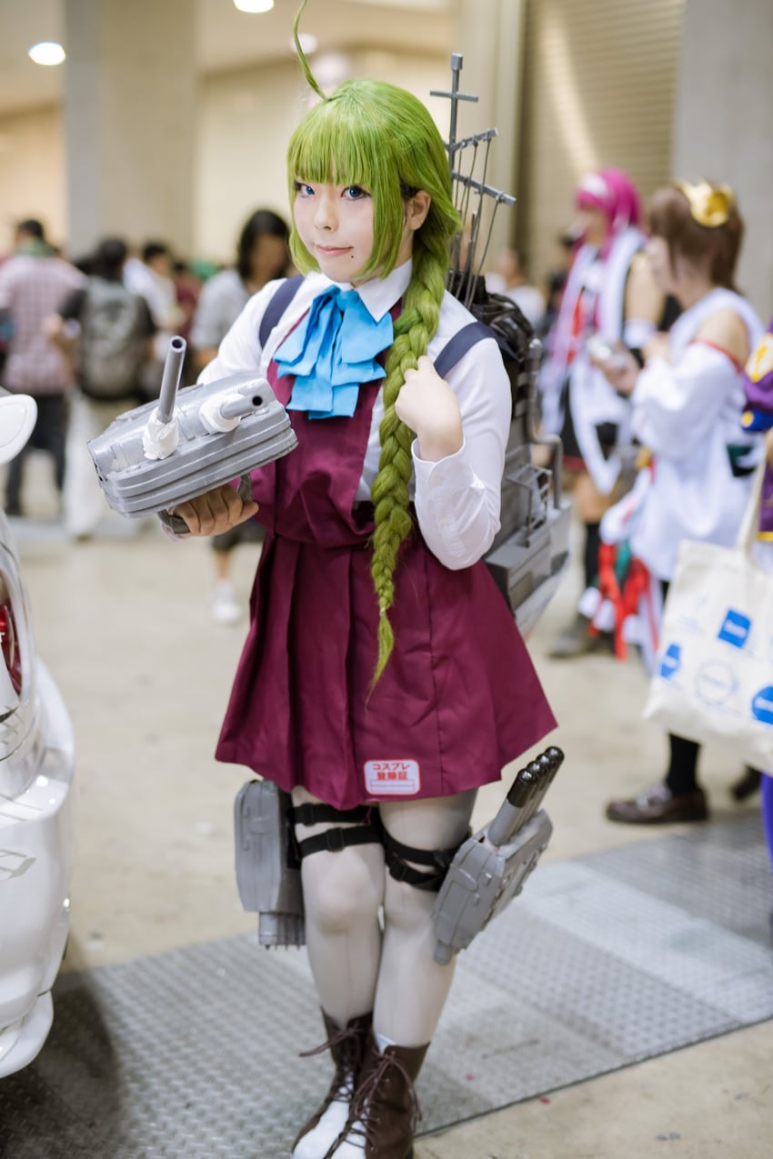 yuugumo, hiei, and kawakaze (kantai collection) by kuyu and litonagi_(photographer)