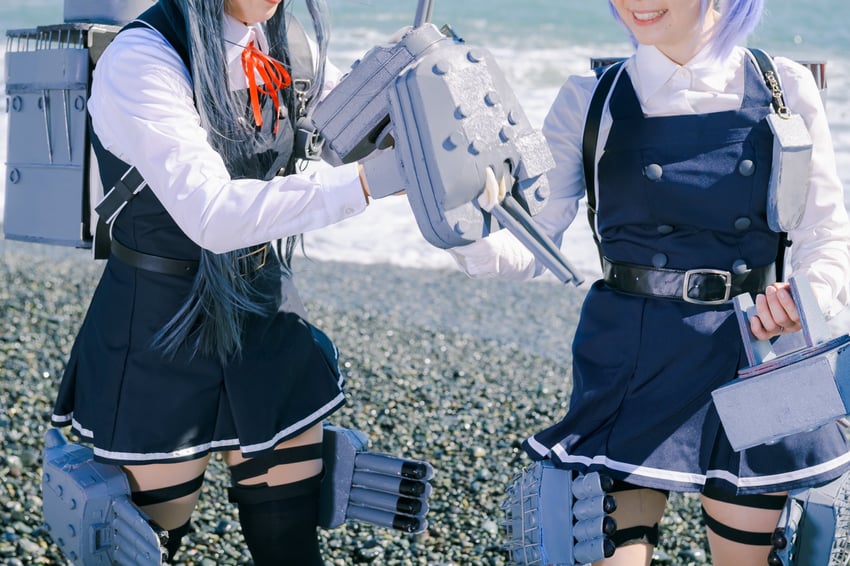 asashio, asashio kai ni, ooshio, and ooshio kai ni (kantai collection) by litonagi_(photographer), ririko, and ronii_(1206_rt)