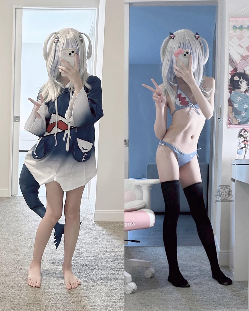 gawr gura (hololive and 1 more) by enwyu