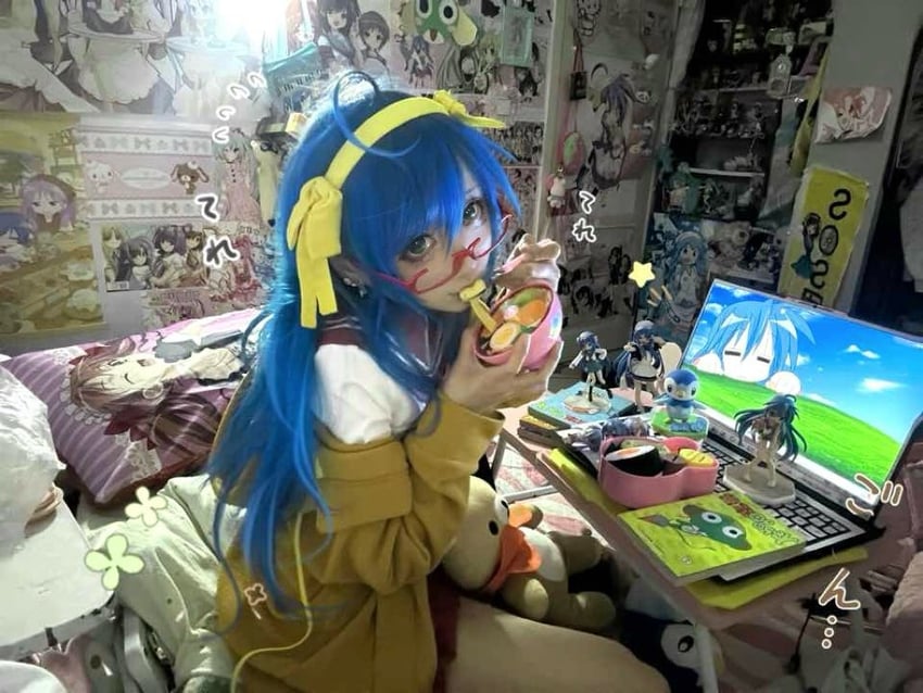 suzumiya haruhi and izumi konata (suzumiya haruhi no yuuutsu and 1 more) by sakura2333owo