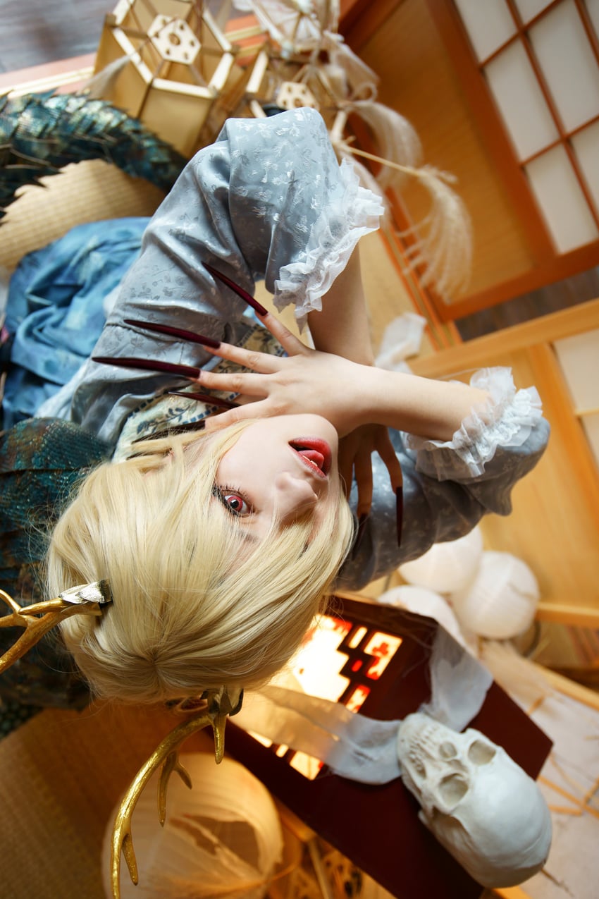 kicchou yachie (touhou) by miskawu_(photographer) and willow_aiko