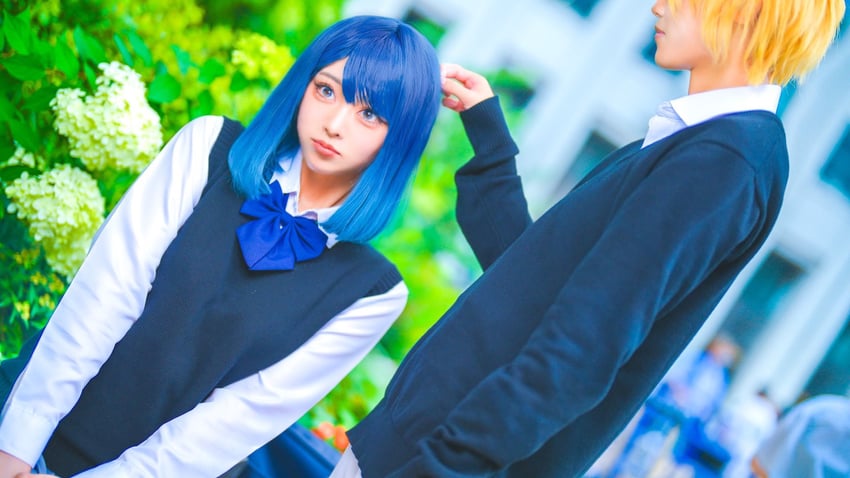 kurokawa akane and hoshino aquamarine (oshi no ko) by ichihashi_(184ram) and mam_1582