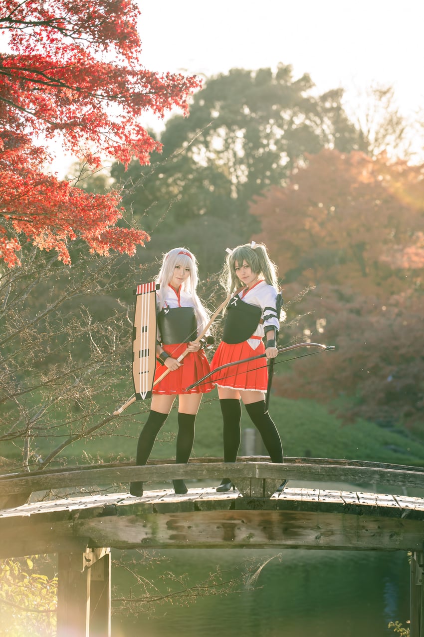 zuikaku and shoukaku (kantai collection) by girasol6971, litonagi_(photographer), and marie_morinaga3