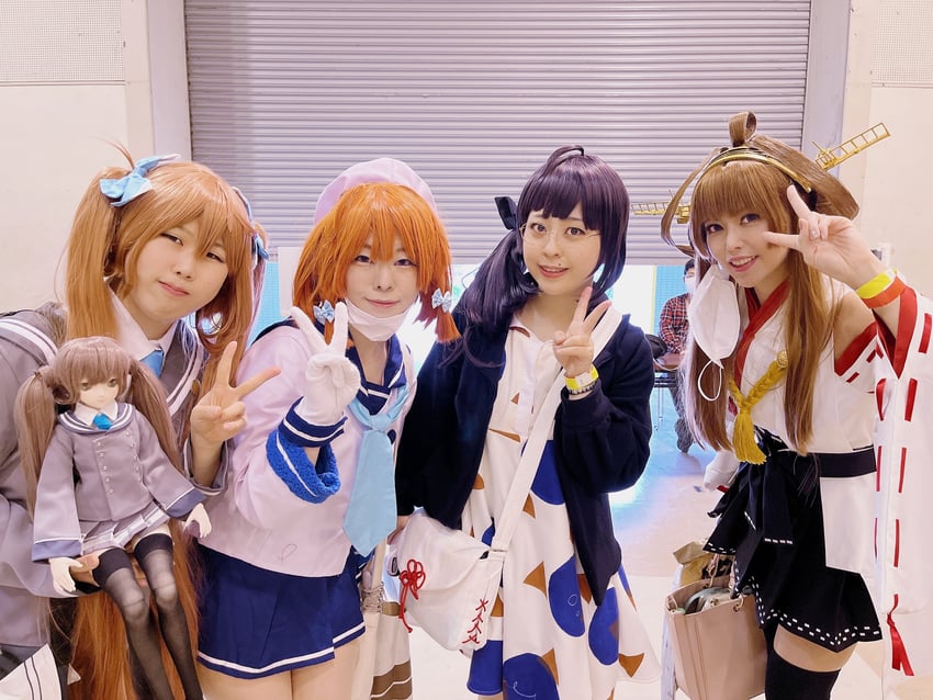 kongou, etorofu, fujinami, and asagumo (kantai collection) by ririko and shiosan0420