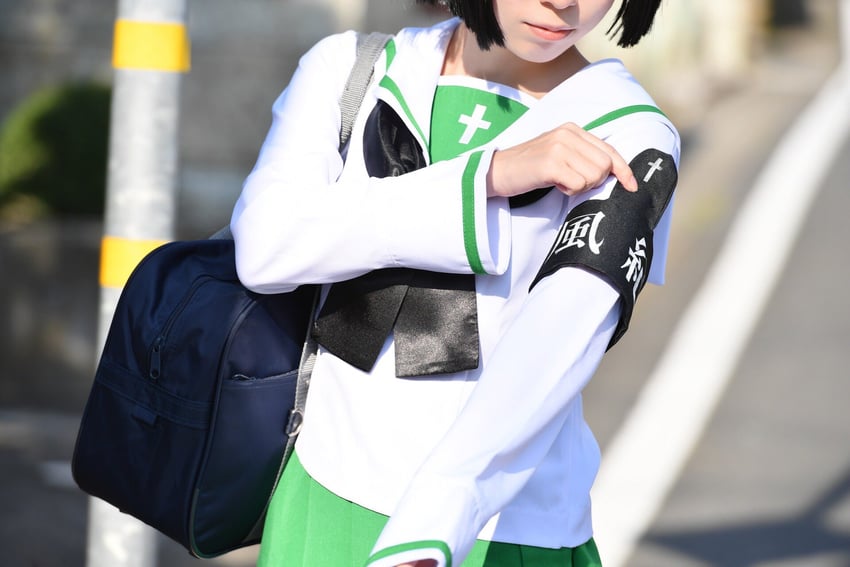 sono midoriko (girls und panzer) by ko_keshi_girl and litonagi_(photographer)