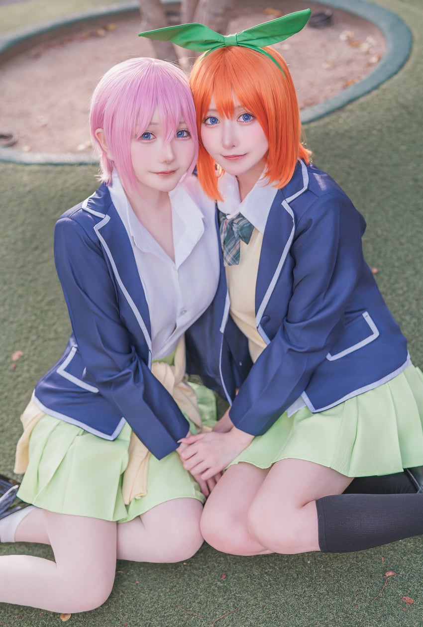 nakano ichika and nakano yotsuba (go-toubun no hanayome) by sukiyaki_gohan and tukichanman